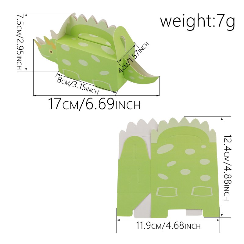 Unique Design Dinosaur Shape Candy Box Wholesale for Baby Shower Party Favour Gift Box Candy Chocolate Small Gift Packing Box