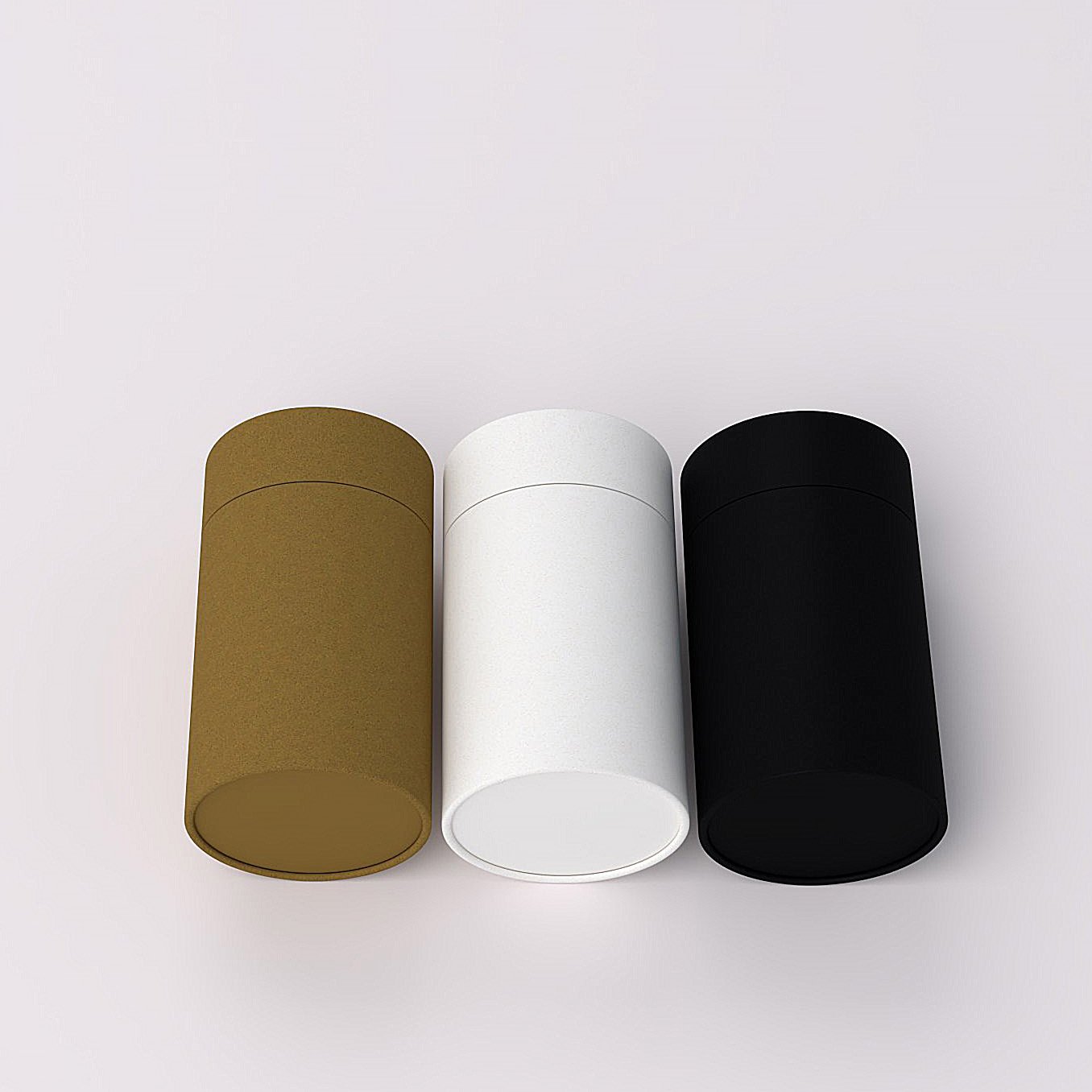 High Quality Brown Eco Kraft Mailing Paper Box Tube customize white round box black biodegradable cylinder paper tube packaging