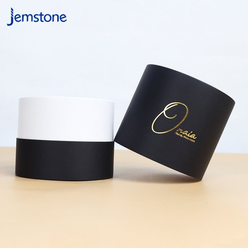 biodegradable manufacturer printing logo kraft paper cylinder tube box 5ml kraft cardboard cylinder paper tube box