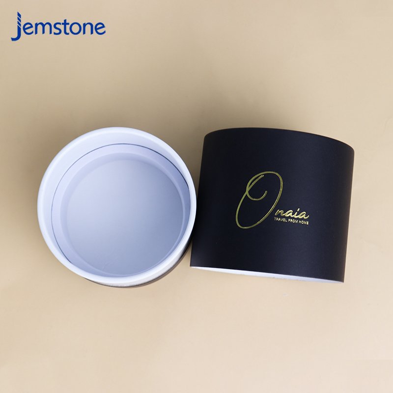 biodegradable manufacturer printing logo kraft paper cylinder tube box 5ml kraft cardboard cylinder paper tube box