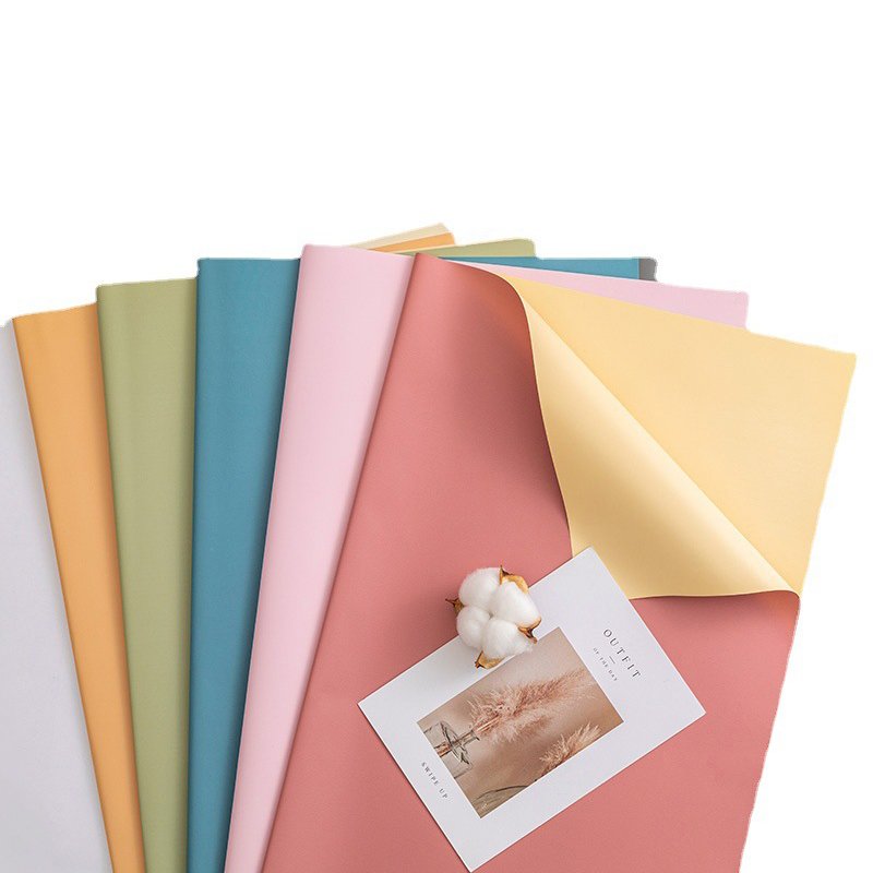 packaging material flower wrapping bi color paper wrap wrapping paper for box