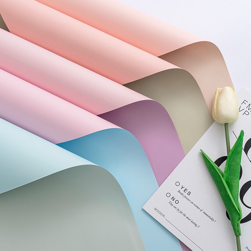 packaging material flower wrapping bi color paper wrap wrapping paper for box
