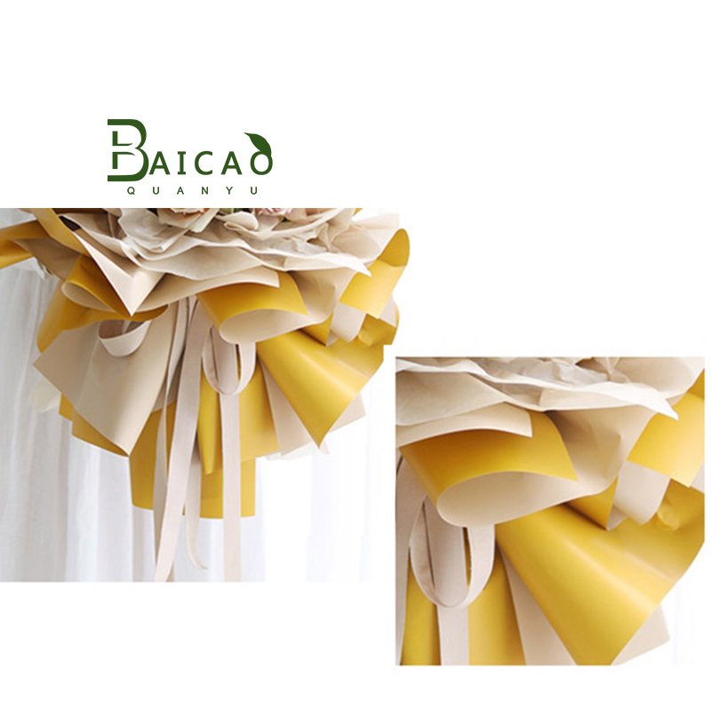 packaging material flower wrapping bi color paper wrap wrapping paper for box