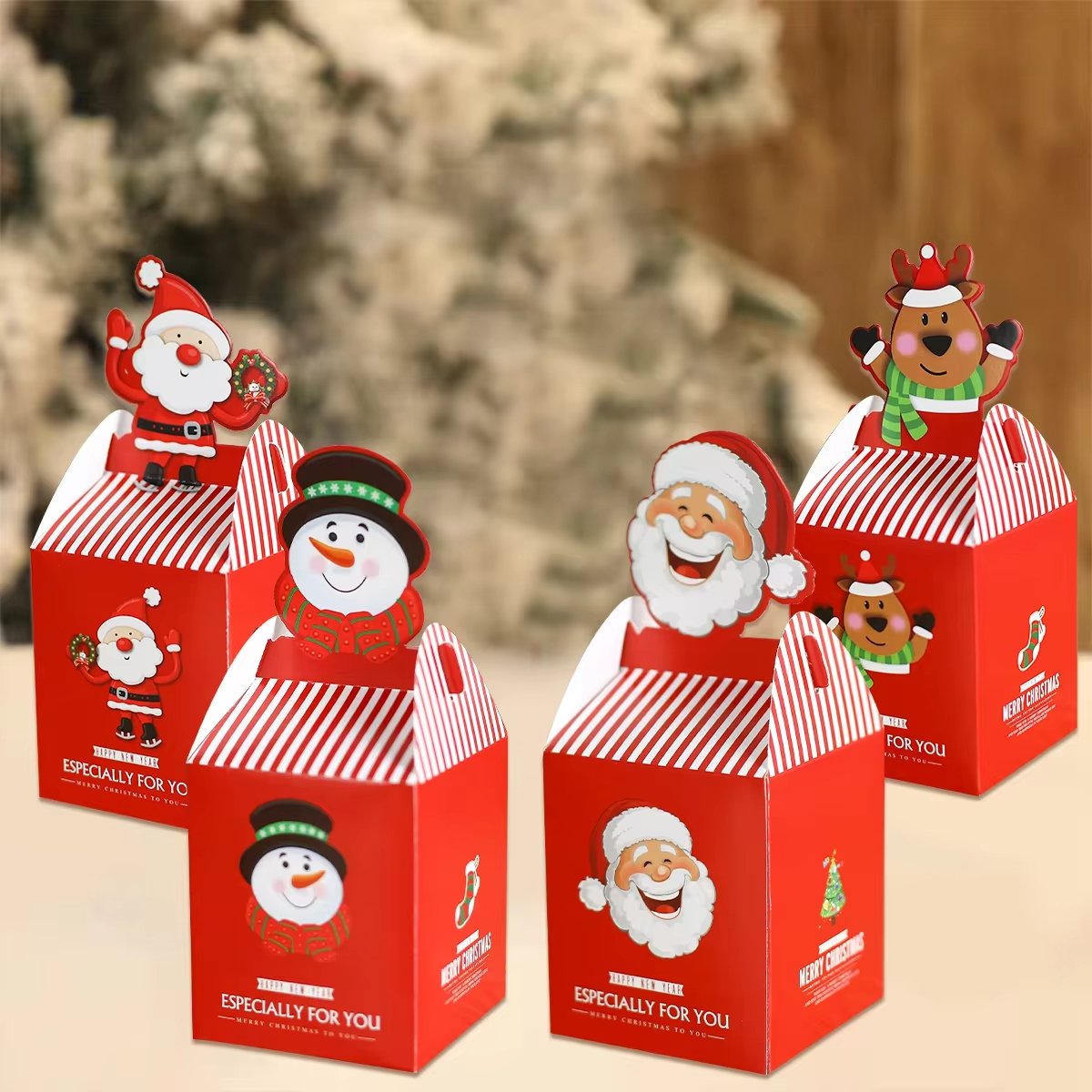 Recyclable Candy Packaging Christmas Small Gift Packaging Box Paper Gift Box