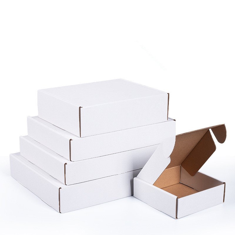Cheap Custom Mailing Box Paper Mailing Printed Shipping Boxes Recyclable White Dust Flaps Product Corrugated Carton Container