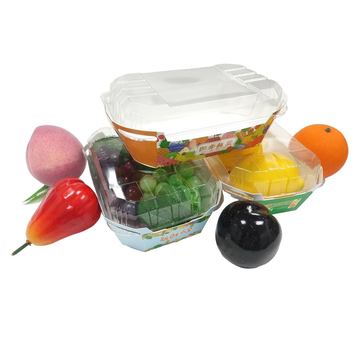 Fruit Vegetable Packaging Fruit universal packing box Cardboard Paper Carry Tomato Tray Box