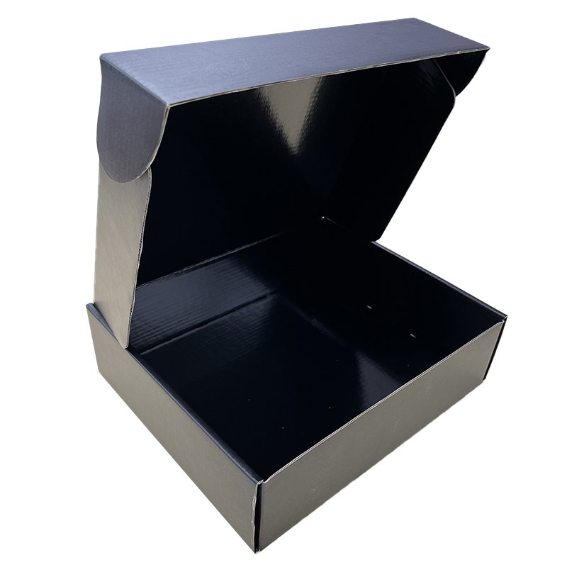 Customized Printing Logo Eco Friendly Brown Kraft Box Packaging E Flute Corrugated Cardboard Mailing Box manufacturers