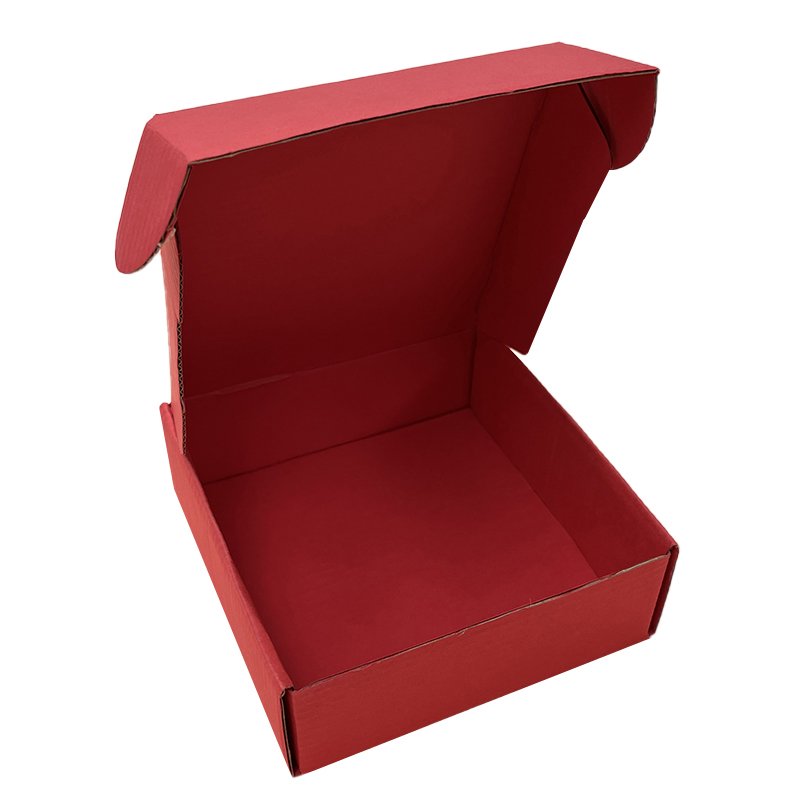 Customized Printing Logo Eco Friendly Brown Kraft Box Packaging E Flute Corrugated Cardboard Mailing Box manufacturers