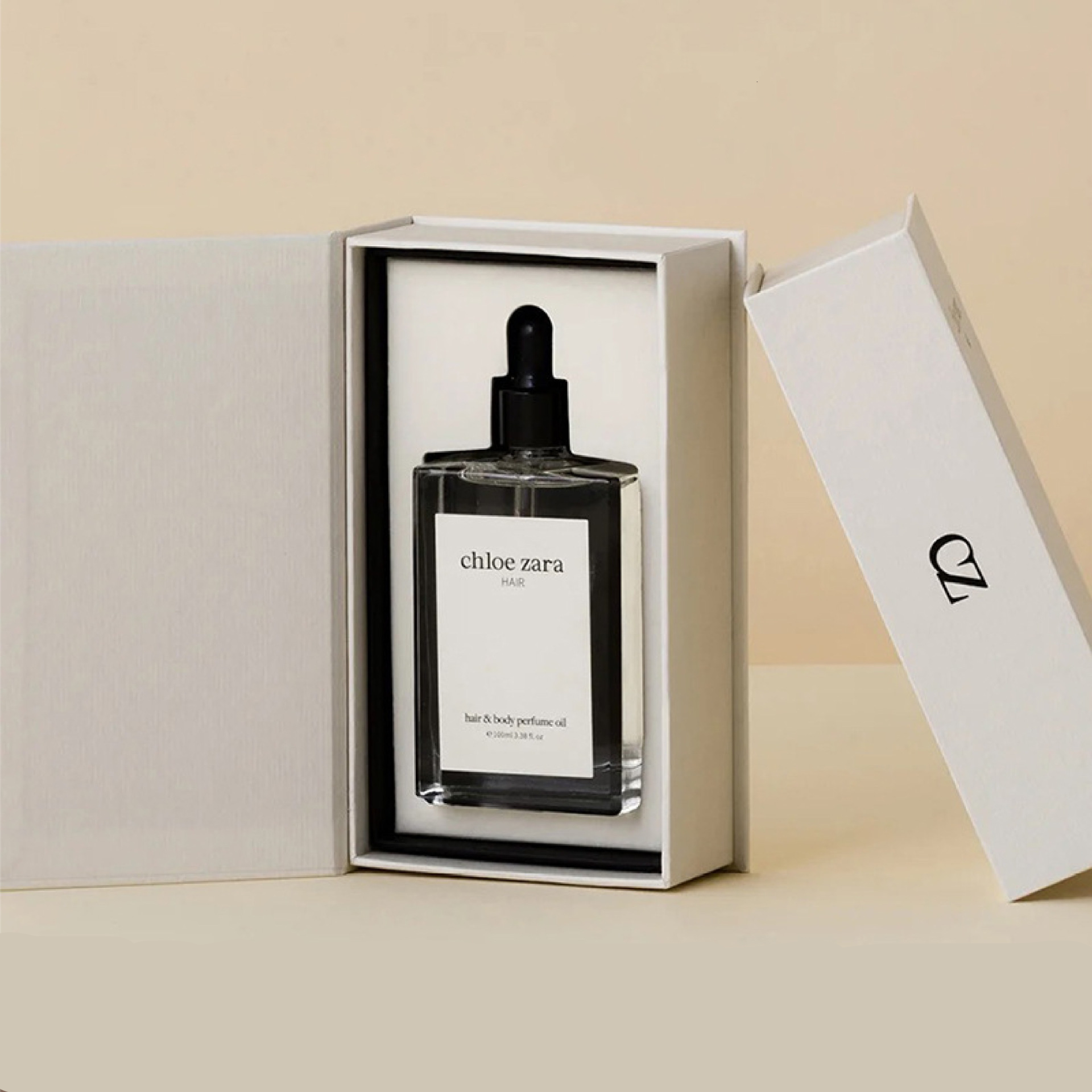 Flip Clamshell Hair Essential Oil Packaging Paper Box For Perfume Color Paper Box And Custom Paper Perfume Gift Box With Logo