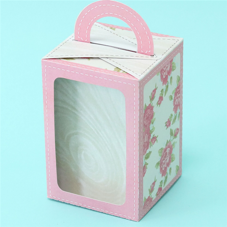 custom Cake Box Packaging Paper Bags Transparent Window Candy gift Boxes With Birthday Gift Box Presents Sweets Pack