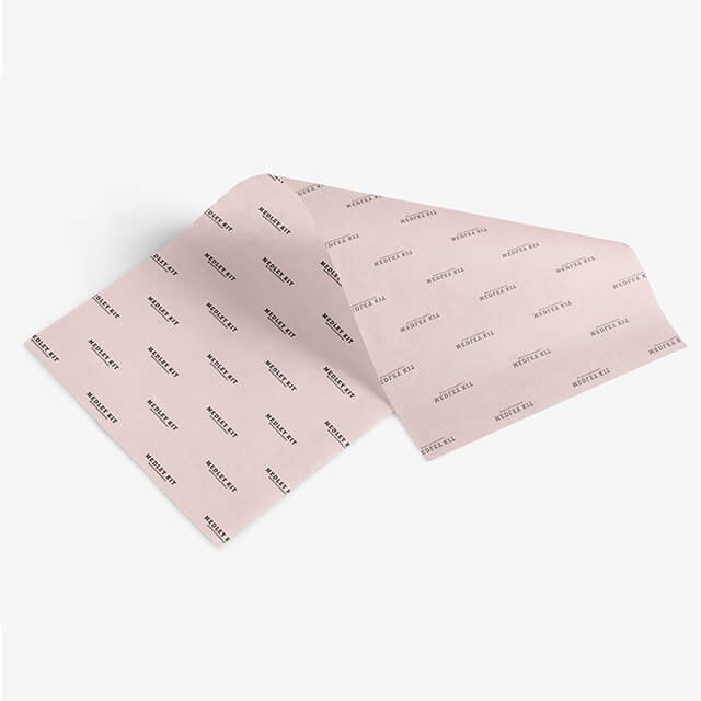 high quality recycle custom logo gift wrap thin paper package pink high end tissue paper packaging for mailing box