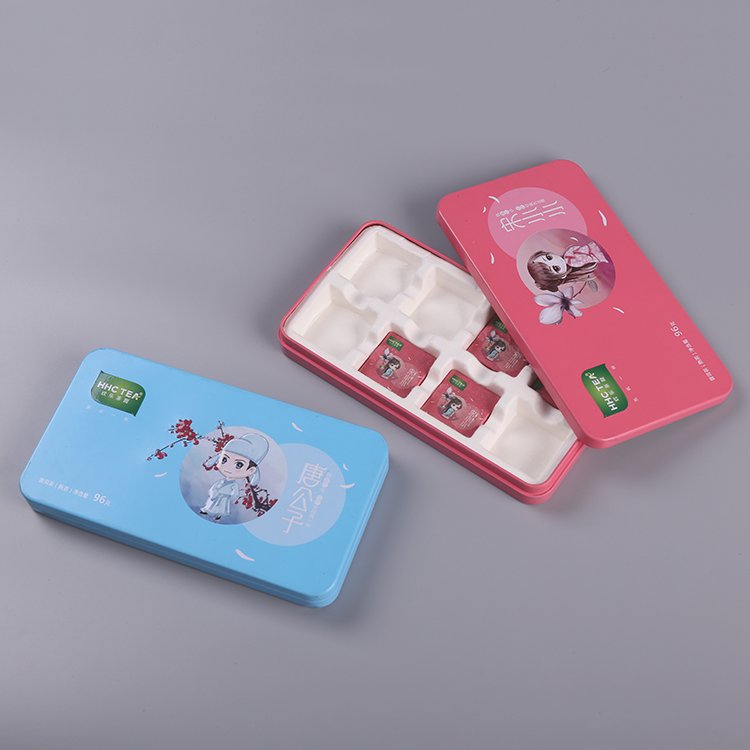8 Cavity Empty Luxury Custom Molded Pulp Paper Chocolate Gift Box Packaging Insert