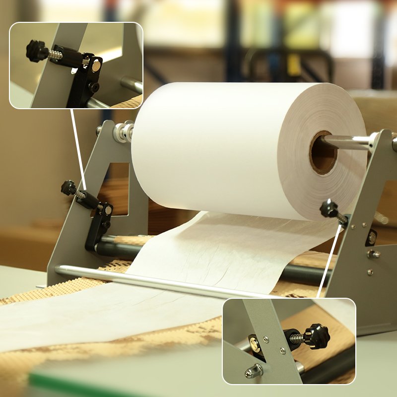 Light Weight Easy To Install Paper Packaging Protective Forming Cushion Kraft Wrapping Honeycomb Paper Dispenser