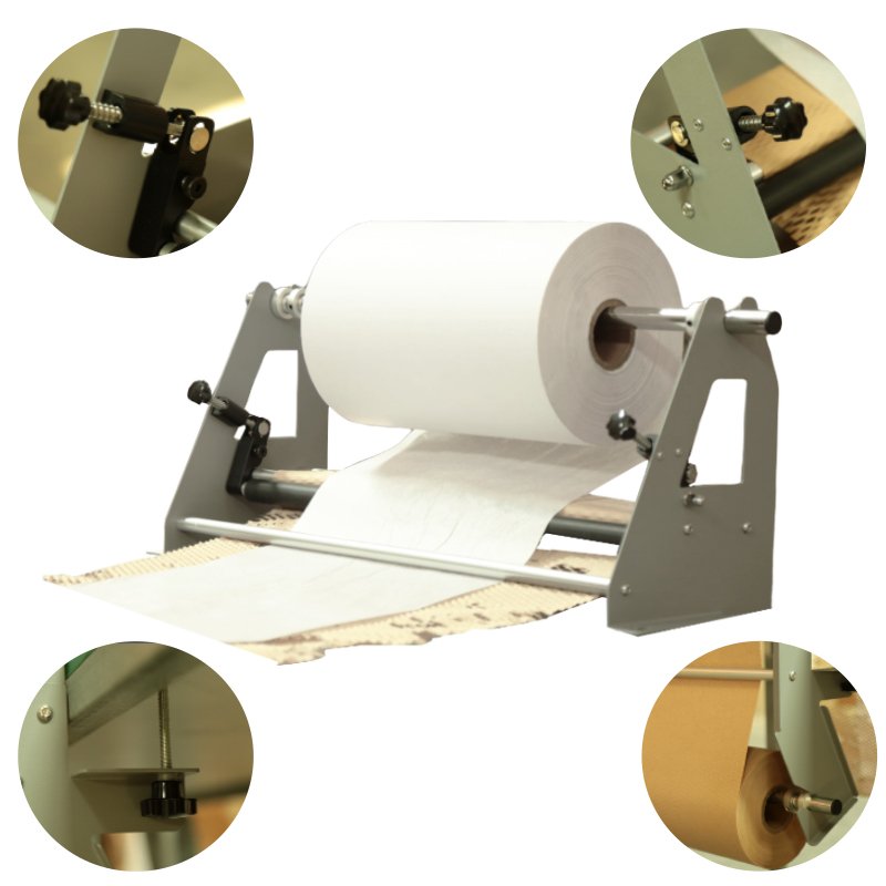 Light Weight Easy To Install Paper Packaging Protective Forming Cushion Kraft Wrapping Honeycomb Paper Dispenser