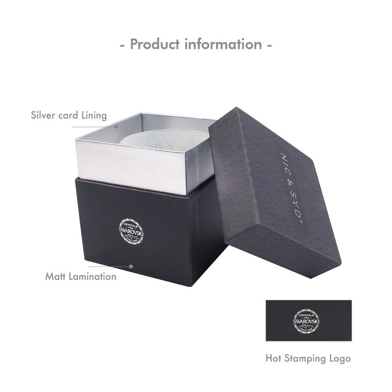 Luxury custom candle box paper for candle with lid and bottom gift box boxes for packaging body candles