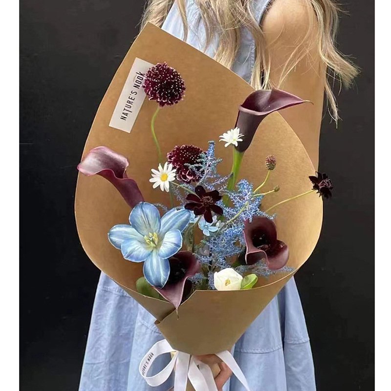 wholesale Virgin Waterproof Craft Paper Custom Floral Bouquet Wrapper for Florist Supplies Packaging Factory Pack Application