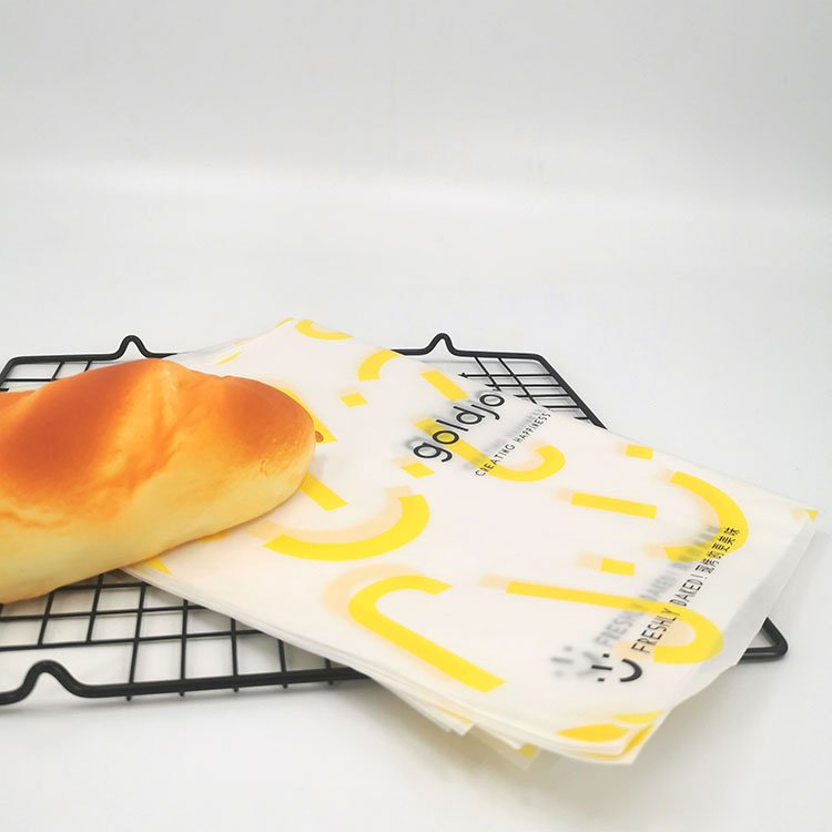 Factory custom grease proof paper food grade wax shawarma paper for sandwich packaging