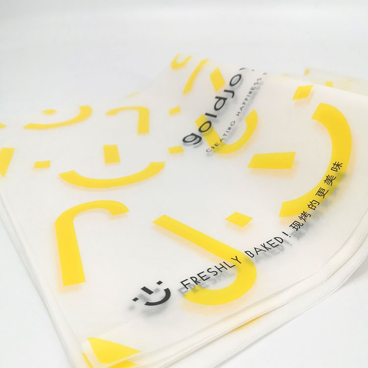 Factory custom grease proof paper food grade wax shawarma paper for sandwich packaging