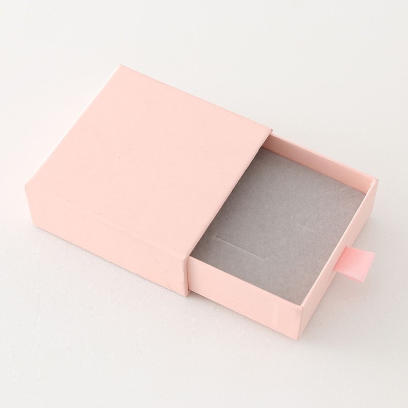Wholesale Custom Logo Rigid Sliding Out Drawer Jewelry Gift Box For Jewelry Storage package paper Box