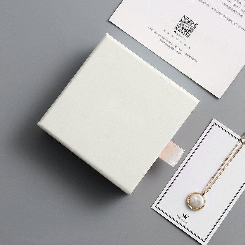 Wholesale Custom Logo Rigid Sliding Out Drawer Jewelry Gift Box For Jewelry Storage package paper Box