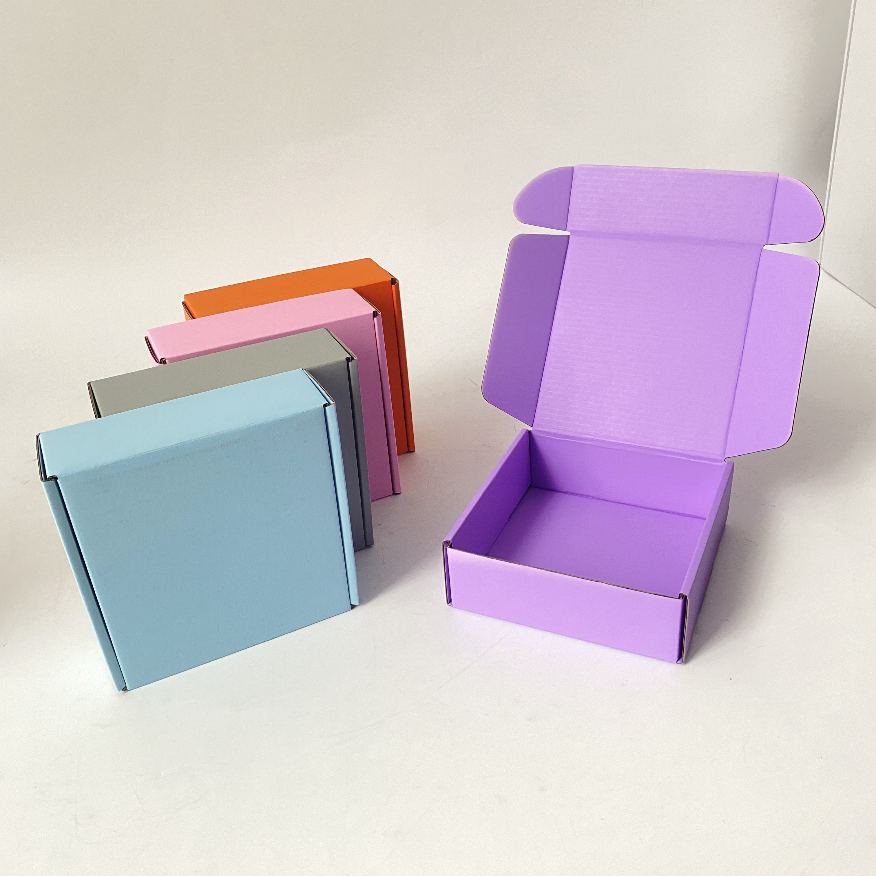 Factory Custom Printing Recycled Hot Pink Mail Printing Boxes Card Boxes Packaging Own Label Shipping Boxes