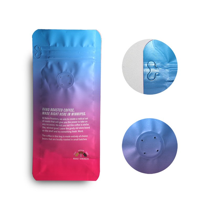 Customized Food Printing Heat-Sealed Plastic Packaging Bag Nut Candy Chocolate Coffee Self Supporting Zipper Packaging Bag