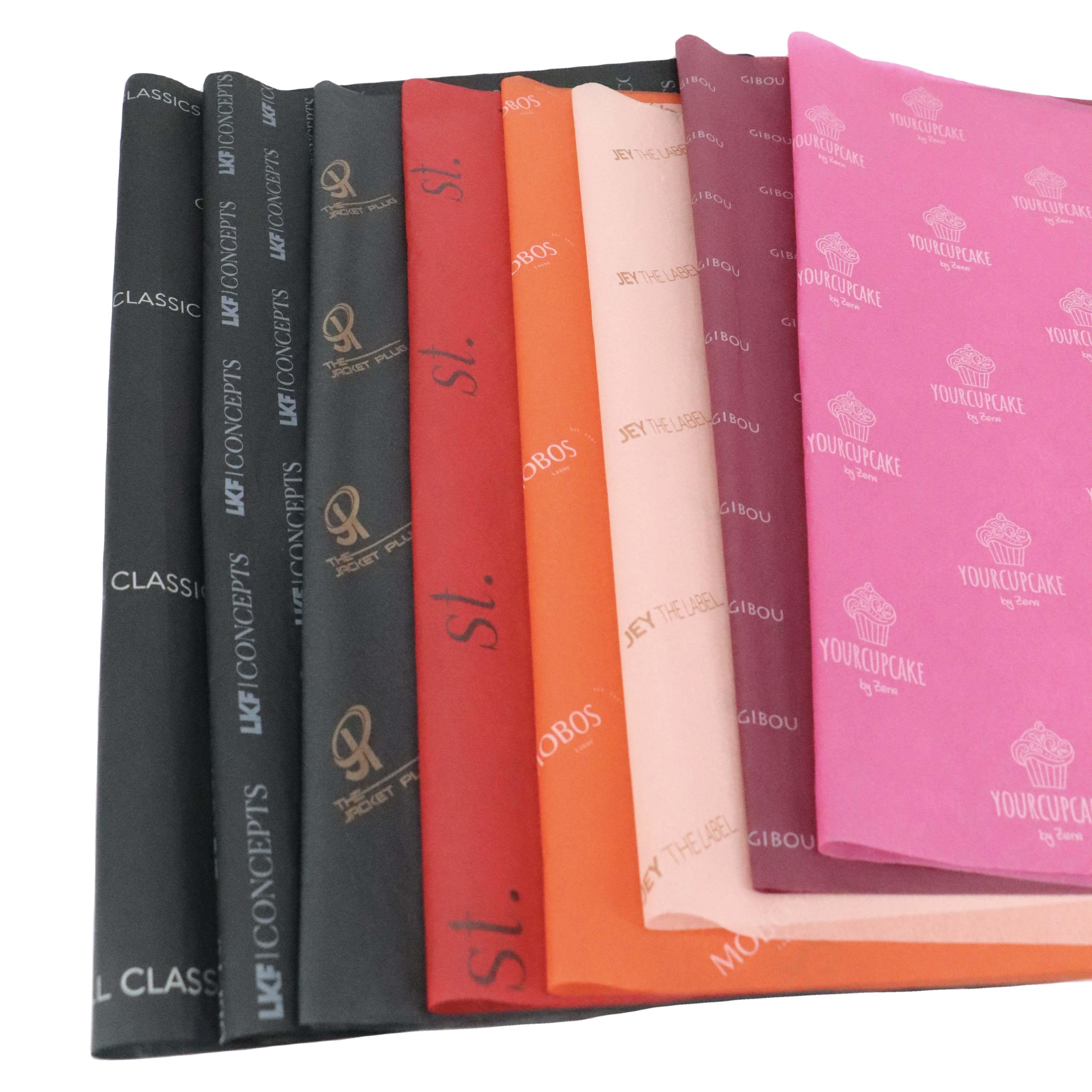 Personalised Clothes Apparel Packaging Sheets 50X70 White Tissue Wrap Paper