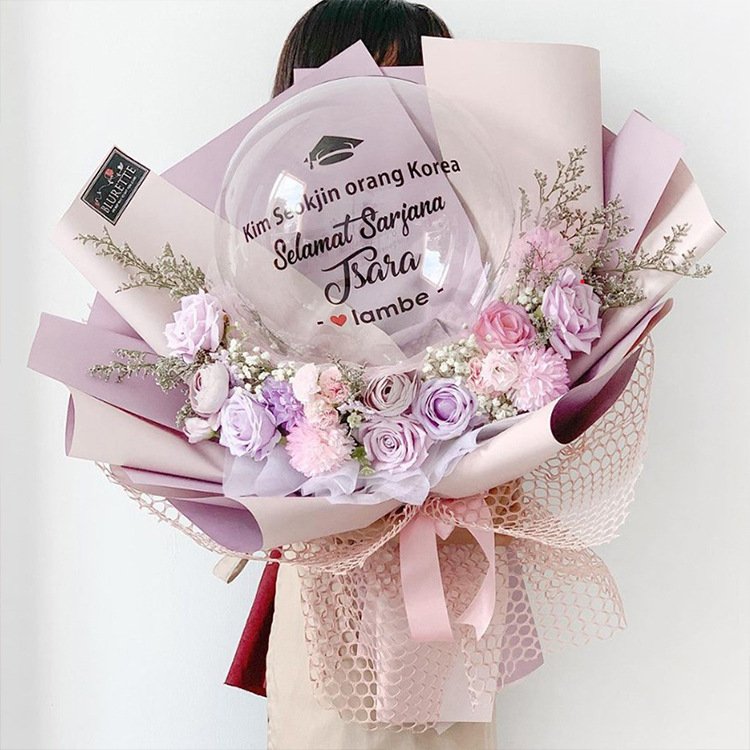 Flower wrapping paper two-color Korean paper waterproof floral paper used for packing rose bouquet packaging wedding party crown