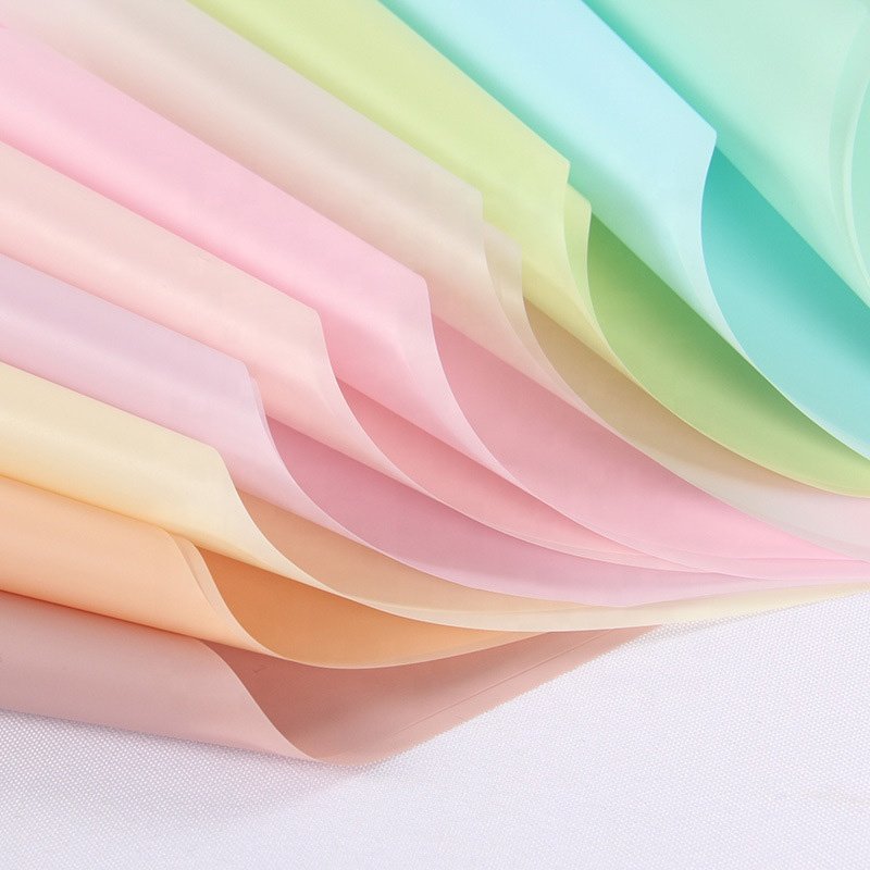 Pliegos Papel Rouleau Emballage Flores Flower Packaging Waterproof Pastel Color Tissue Wrapping Paper for Flowers Branches