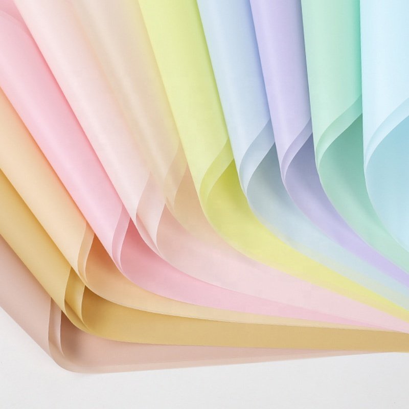 Pliegos Papel Rouleau Emballage Flores Flower Packaging Waterproof Pastel Color Tissue Wrapping Paper for Flowers Branches