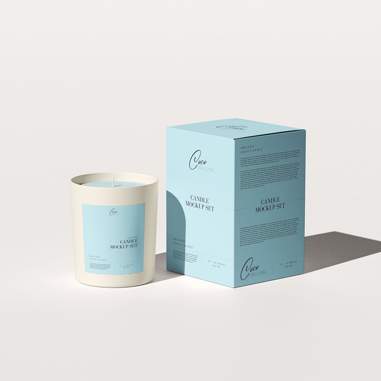 Custom Design Luxury Square Cardboard Chipboard carton Candle Gift Storage Paper Packaging Boxes