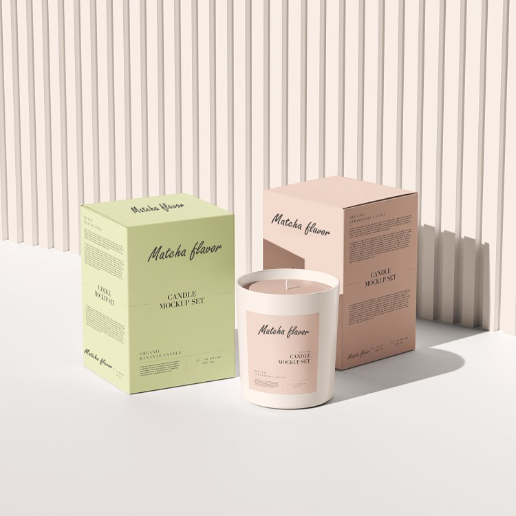 Custom Design Luxury Square Cardboard Chipboard carton Candle Gift Storage Paper Packaging Boxes