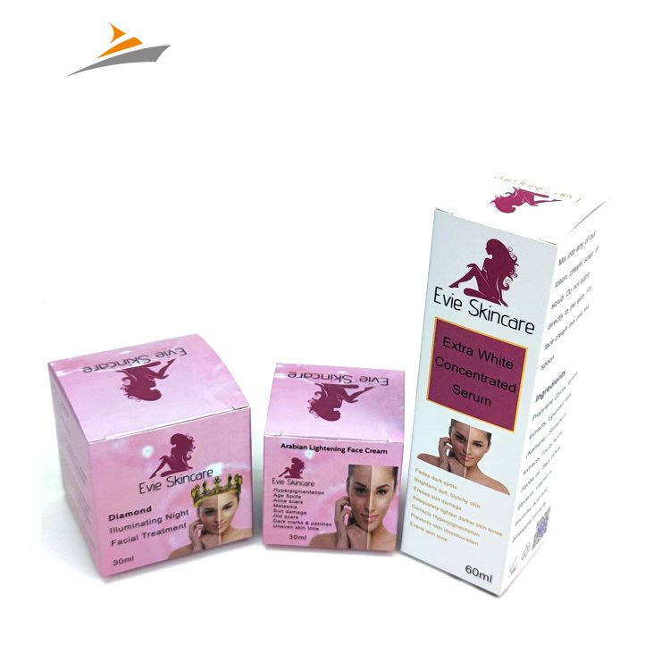 CustomRecyclable Foldable Skin Care Products Cosmetic Packaging Paper Box Competitive Price cosmetic Shipping Box