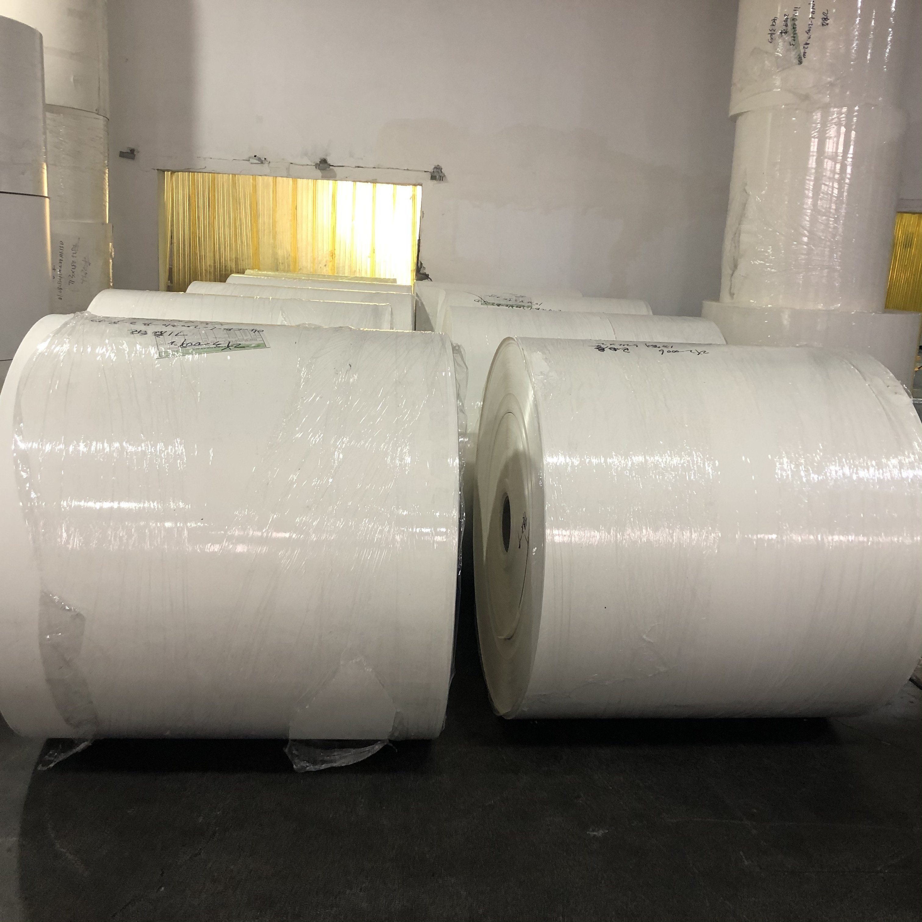 160-320gsm white Paper cups blanks and roll paper for bottom pe laminating in roll for cups roll paper price per ton