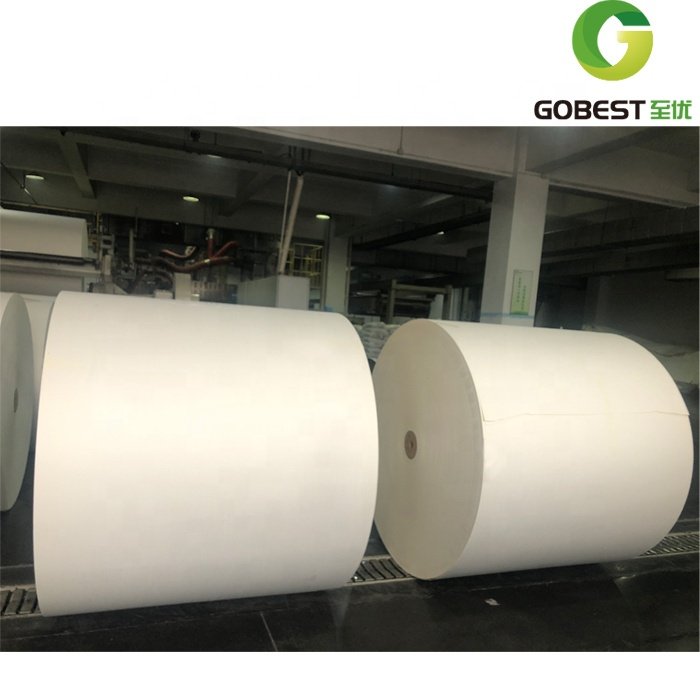 160-320gsm white Paper cups blanks and roll paper for bottom pe laminating in roll for cups roll paper price per ton