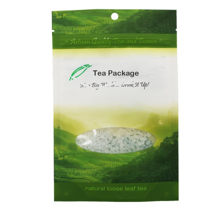 Resealable Powdered Green Tea Pouches Custom Biodegradable Kraft Pouch Stand Up Food Bag Zip Lock Spice And Herb Packaging