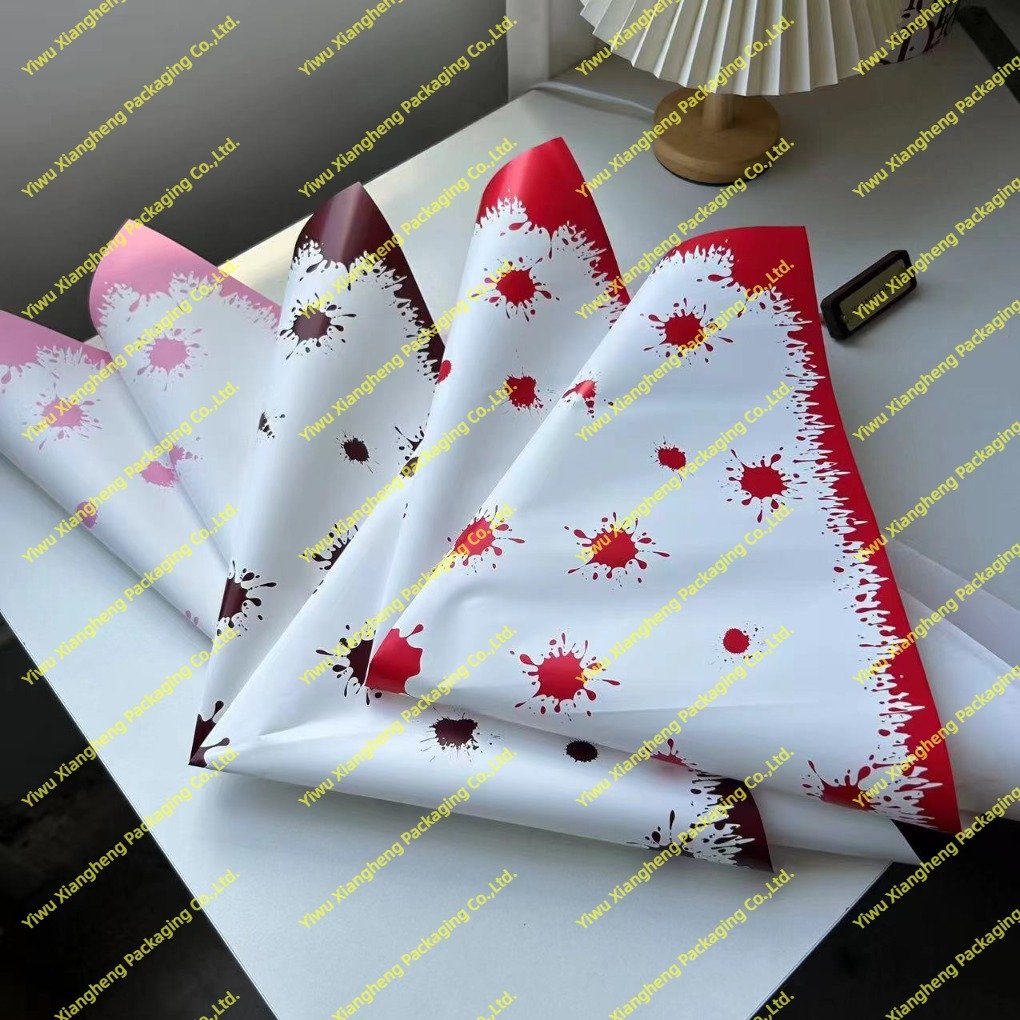 New Design Premium Korean Waterproof Flower Wrapping Paper Halloween Valentine's Day Hot Selling Flower Paper Wholesale