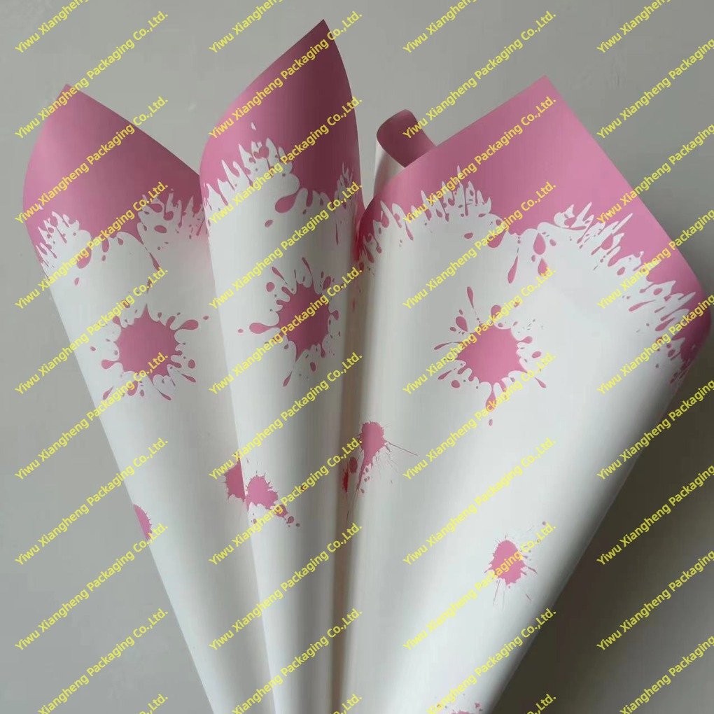 New Design Premium Korean Waterproof Flower Wrapping Paper Halloween Valentine's Day Hot Selling Flower Paper Wholesale