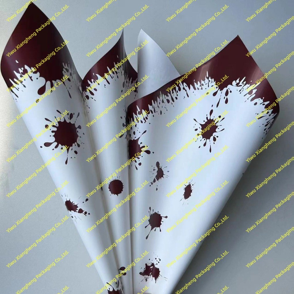 New Design Premium Korean Waterproof Flower Wrapping Paper Halloween Valentine's Day Hot Selling Flower Paper Wholesale