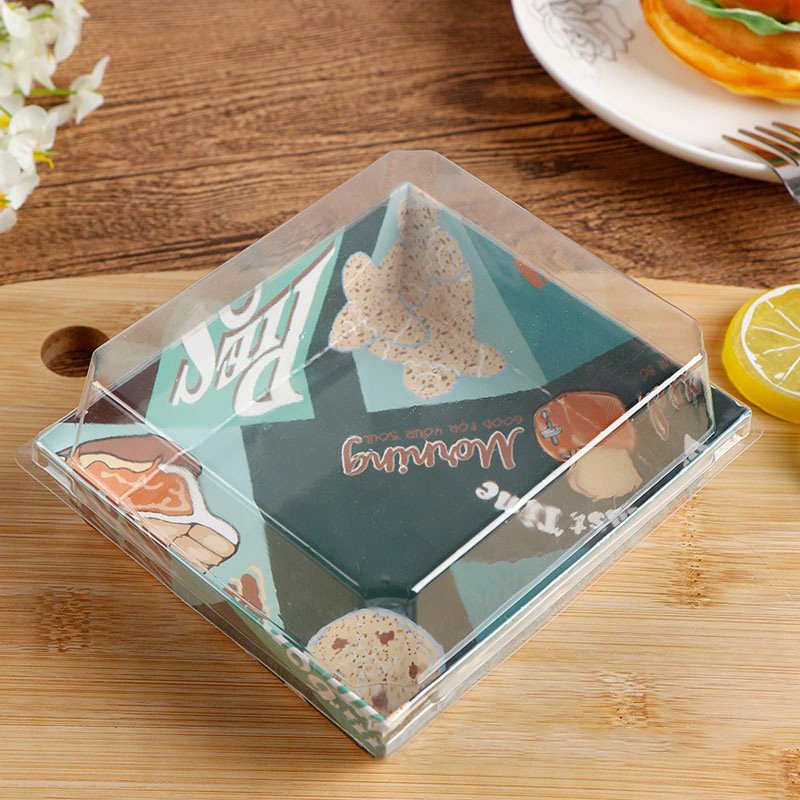 Custom Print Logo Biodegradable Takeaway Ice Cream Waffle Tray Bubble Waffle Box To Go Paper Waffle Cone