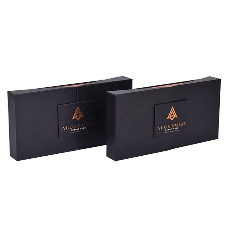 Custom Luxury Magnetic Giftcard Business Playing Card Packaging Paper Box Vip Trading Credit Card Gift Box For Card