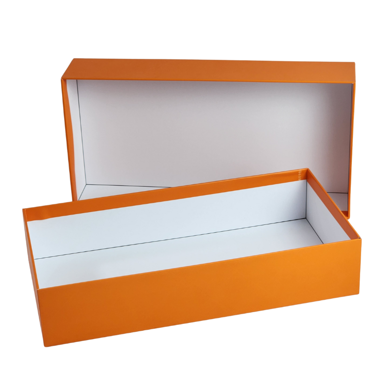 Support Custom Logo Print Paper Cardboard Lid and Base Gift Packaging Paper Box for Shoes