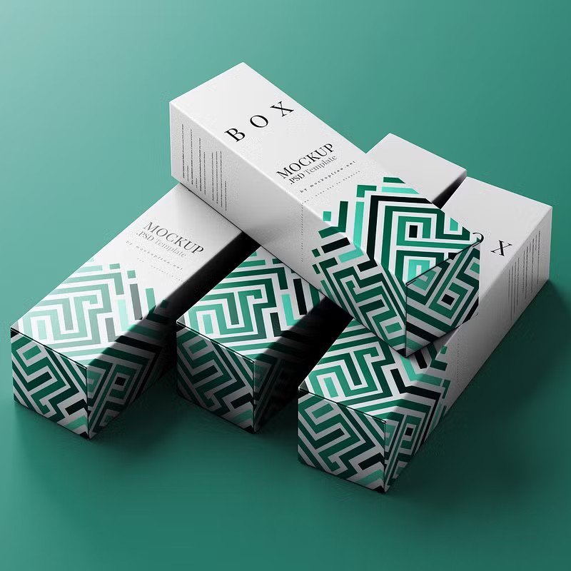 Eco Friendly Custom Logo Fold Small Rectangle Cosmetic Skincare Square Gift Packaging Paper Boxes Manufacturer