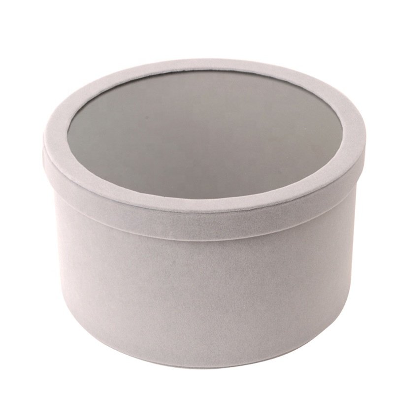 Flowers In The Box Display Boxes for Flower Arrangements White Round Box for Flowers