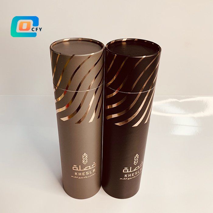 China Factory eco-friendly Cardboard Paper Tubes Packaging for Hair Curling Container Cylinder paper box for hair cosmetic item