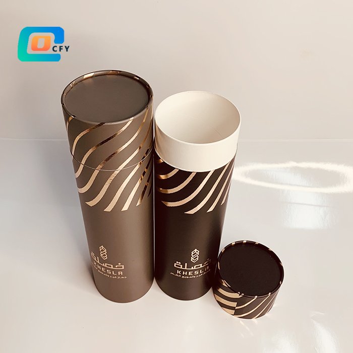 China Factory eco-friendly Cardboard Paper Tubes Packaging for Hair Curling Container Cylinder paper box for hair cosmetic item