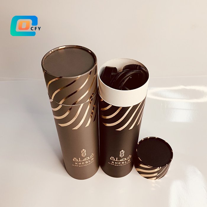 China Factory eco-friendly Cardboard Paper Tubes Packaging for Hair Curling Container Cylinder paper box for hair cosmetic item