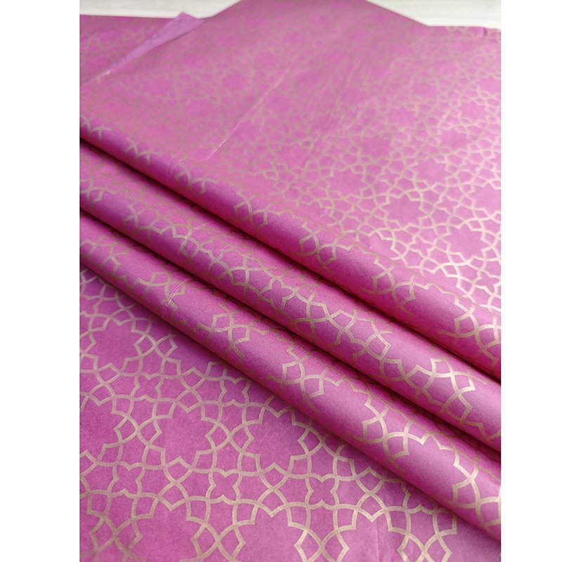 Custom Printed Logo 17gsm/28gsm Clothing packaging Tissue paper Hair packaging Wigs Wrapping Tissue paper