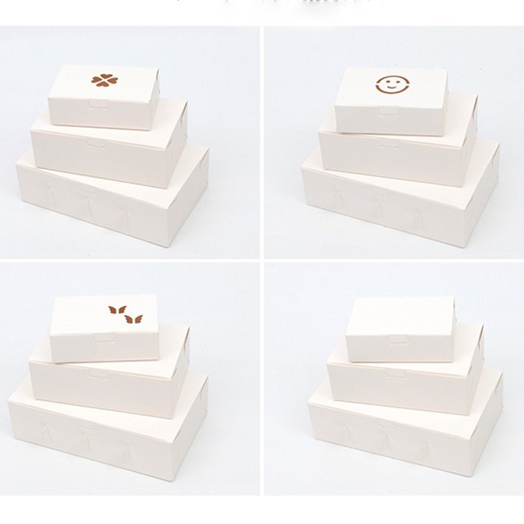 OMT Kraft Food Grade Takeout French Fries Pie Pasta Pancake Spaghetti Croissant Takeway Package Packaging Paper Cardboard Box