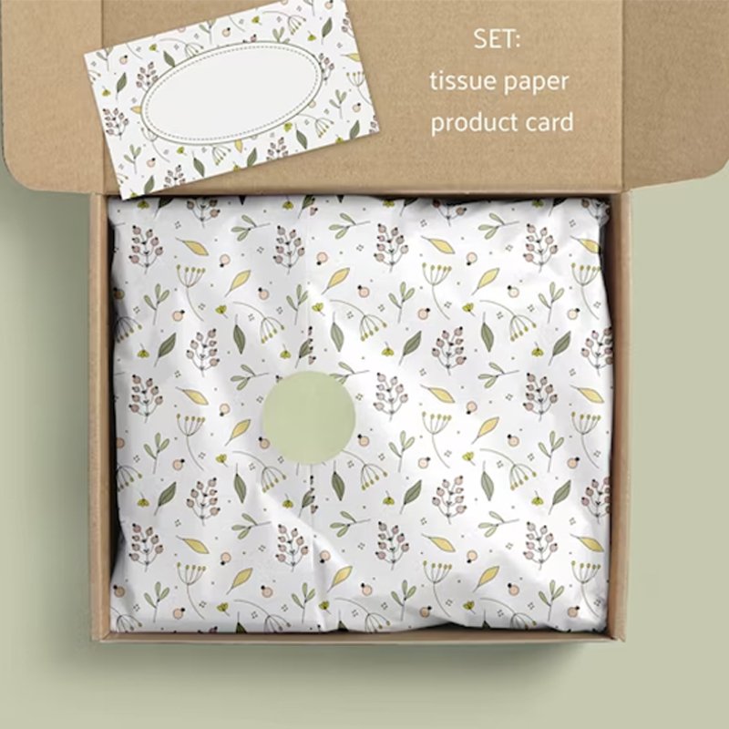 High Quality Plastic Waterproof Packing Papers Custom Size Biodegradable Embossing Food Wrapping Paper